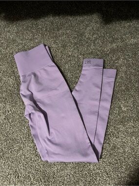 SET ACTIVE Lilac Seamless Workout Leggings